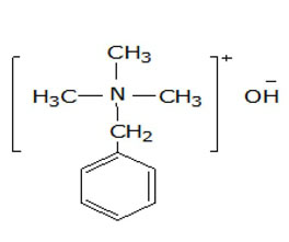 芐基三甲基氫氧化銨 ，40%（甲醇溶液）